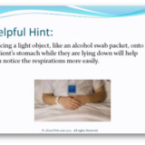 Testing tip: Respirations and Alcohol Pads